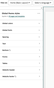 Theme Settings Options
